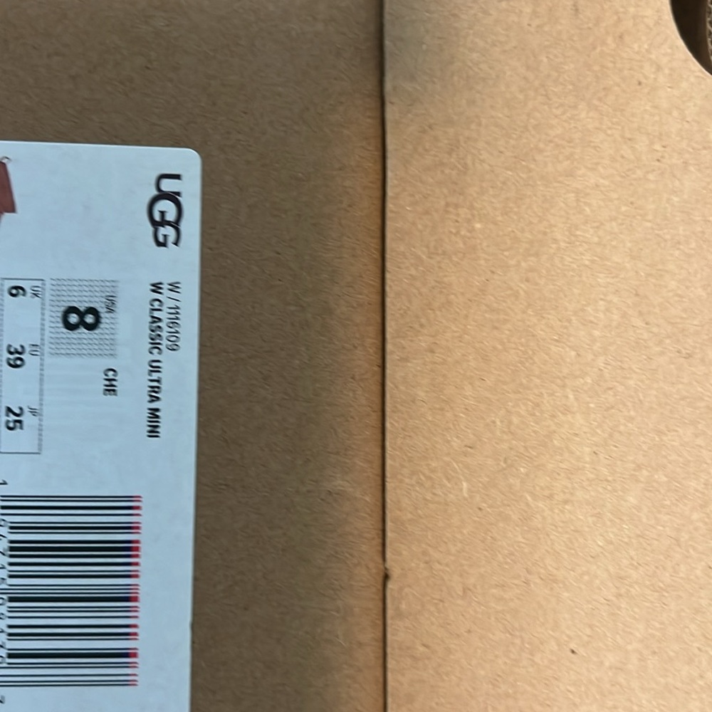 🆕UGG Ultra Mini Classic Boot Shearling Lined Chestnut Suede NIB 100% Authentic - Picture 10 of 11